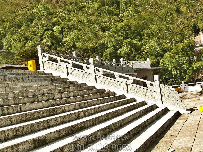 寺庙台阶大理石扶手栏杆雕塑