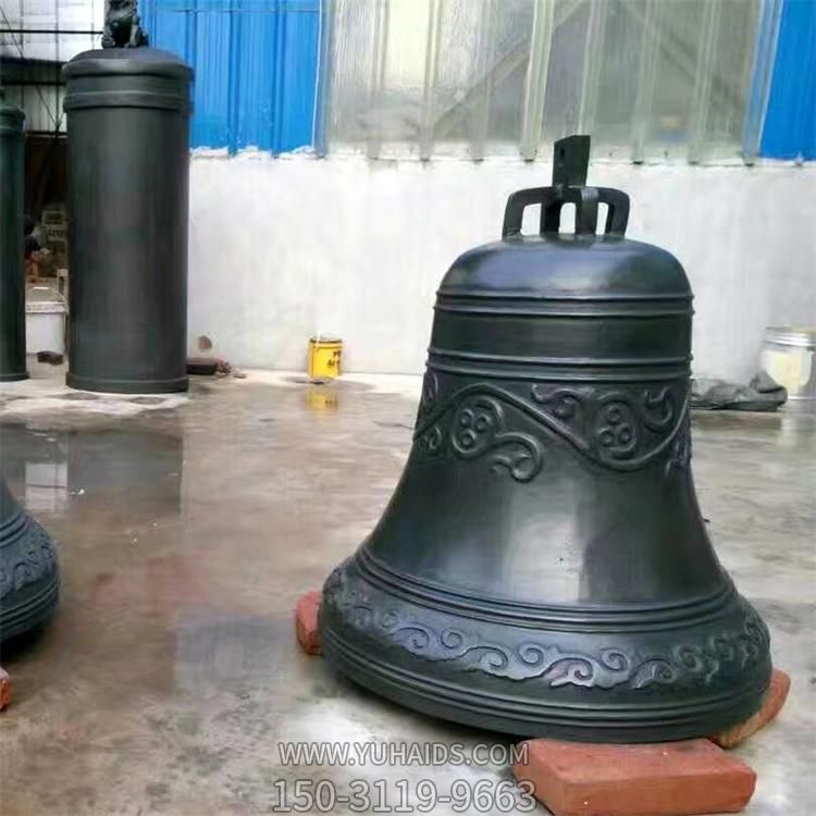 寺庙大型铜雕铜钟雕塑
