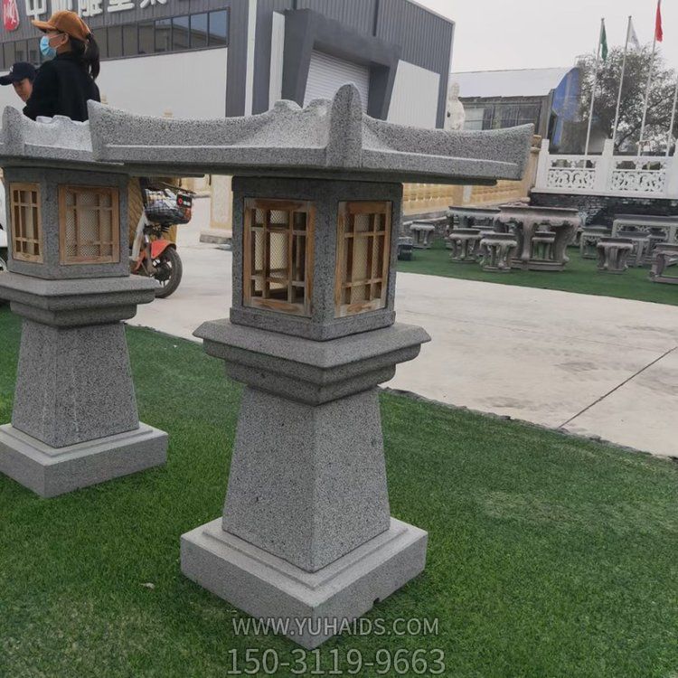 庭院驿站照明大理石石雕石灯雕塑