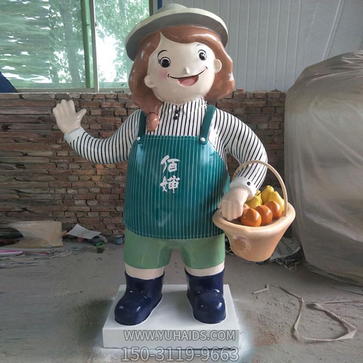 饭店农场玻璃钢卡通人物雕塑