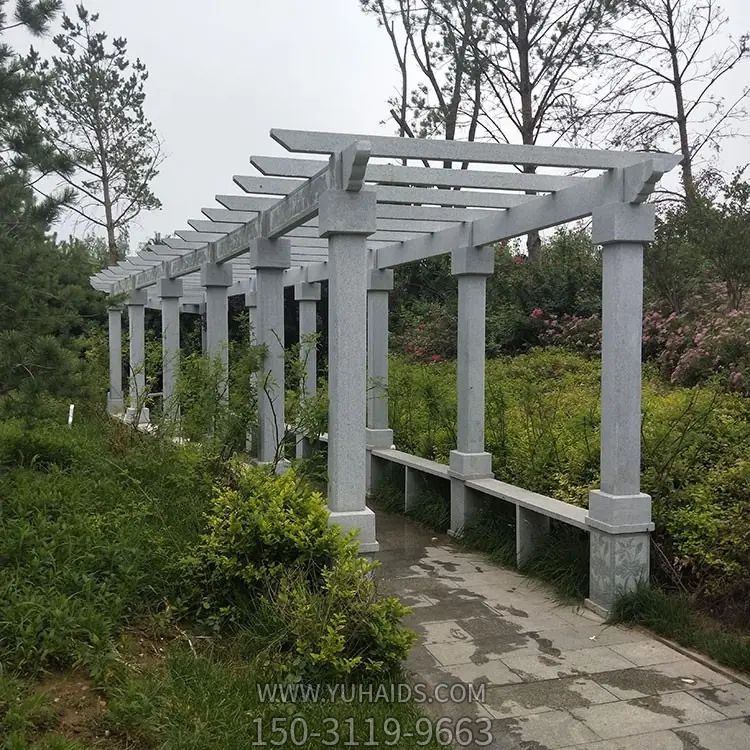 大理石花架,公园过道花架子雕塑