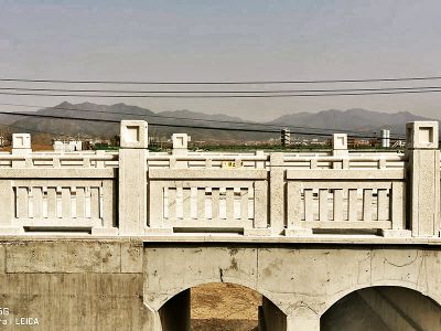 村庄现代桥梁大理石护栏