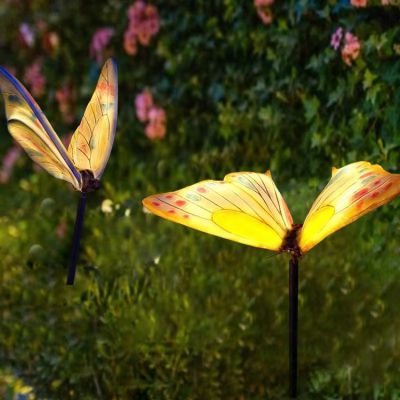 户外园林景观玻璃钢仿真蝴蝶雕塑摆件