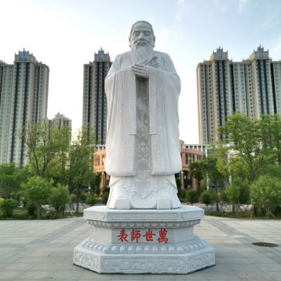万世师表校园孔子中国历史名人古代著名思想家教育家雕塑