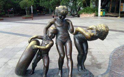 广场公园小孩小品铜雕儿童雕塑