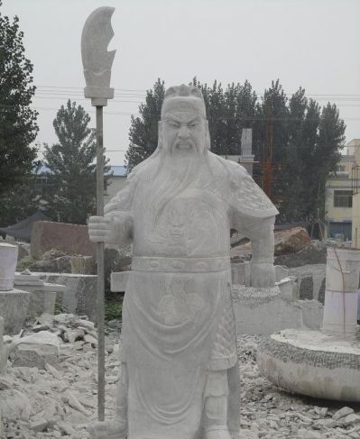户外广场大型石雕关公雕塑