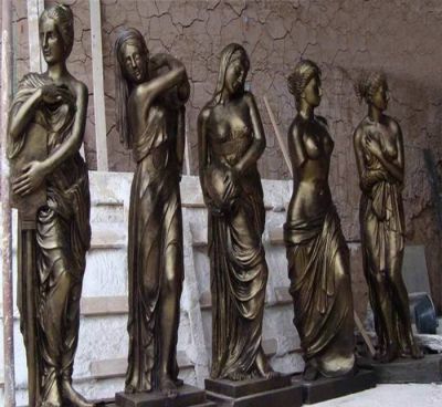 景区广场铜雕西方美女雕塑