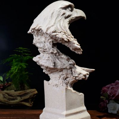 动物园摆放大理石老鹰雕塑