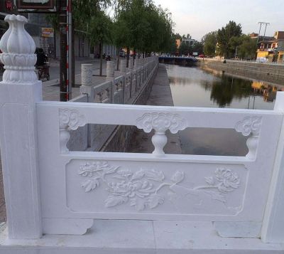 大街护城河汉白玉雕刻防护栏杆