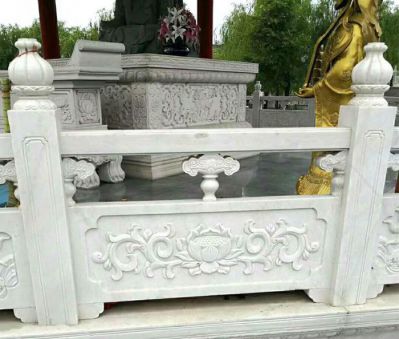 寺庙景观神像汉白玉围栏雕塑