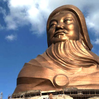 大型头像景区景点历史名人蒙古可汗成吉思汗雕塑