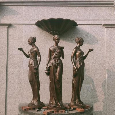 欧式人物铸铜雕塑城市广场摆件