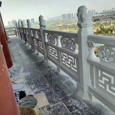 大理石雕刻浮雕镂空花纹寺庙景点古建筑汉白玉栏杆