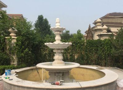 三层喷泉公园石雕 (2)