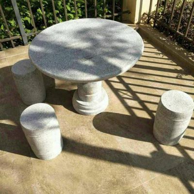 家居庭院大理石砂石石雕桌椅雕塑