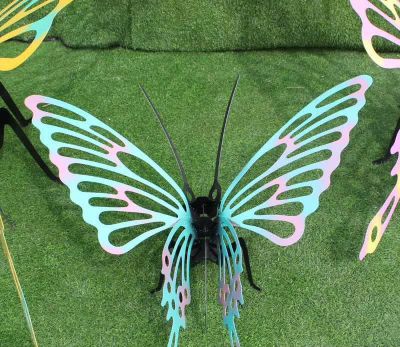 游乐园玻璃钢创意蝴蝶雕塑