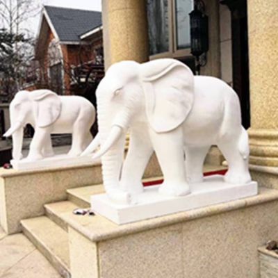 别墅酒店门口大型招财大象雕塑