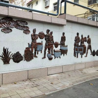 城市街道装饰文化浮雕人物雕塑摆件
