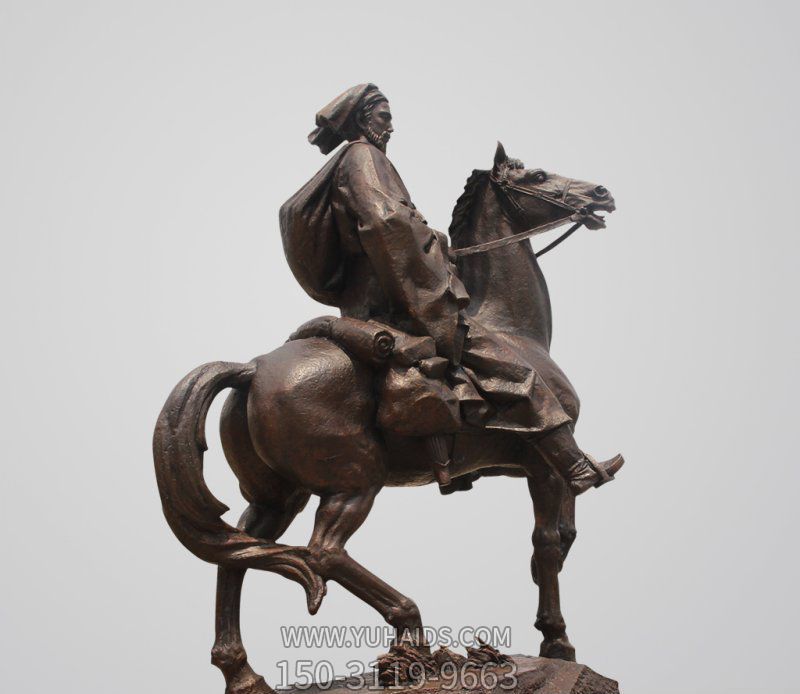 广场欧式人物景观铜雕骑马雕塑
