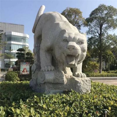 公园大理石石雕园林景观狮子雕塑