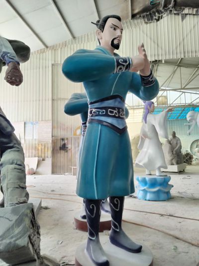 玻璃钢李靖（哪吒的爸爸）雕塑