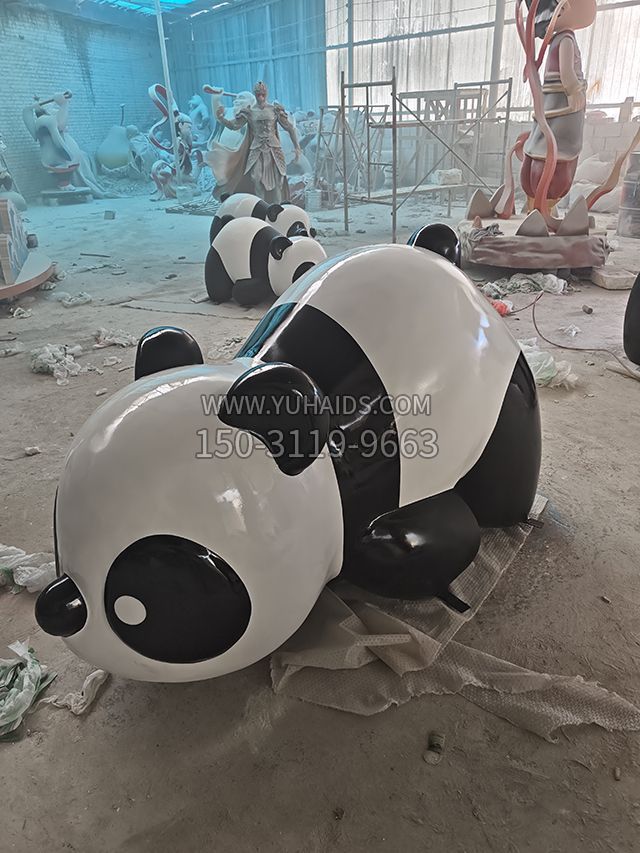 泡沫熊猫雕塑