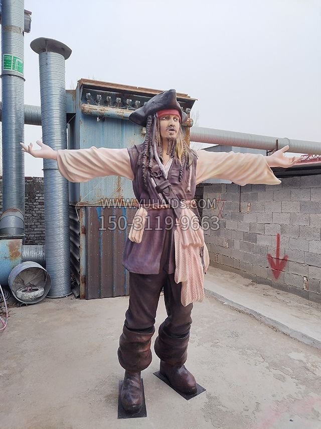海贼王玻璃钢仿真影视人物雕塑