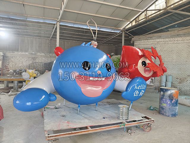 玻璃钢卡通门头大型雕塑