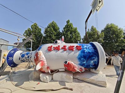 大型玻璃钢花瓶瓶子雕塑