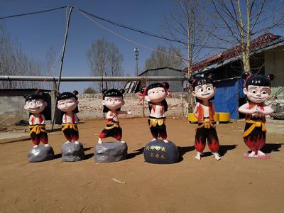 玻璃钢哪吒系列雕塑