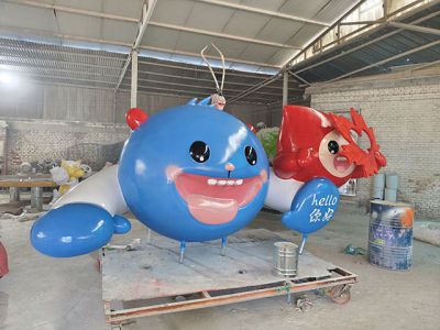 玻璃钢卡通门头大型雕塑