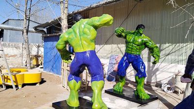 绿巨人玻璃钢动漫人物雕塑