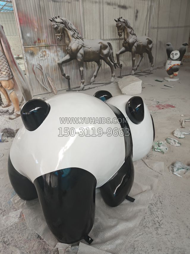 泡雕熊猫 (16)雕塑