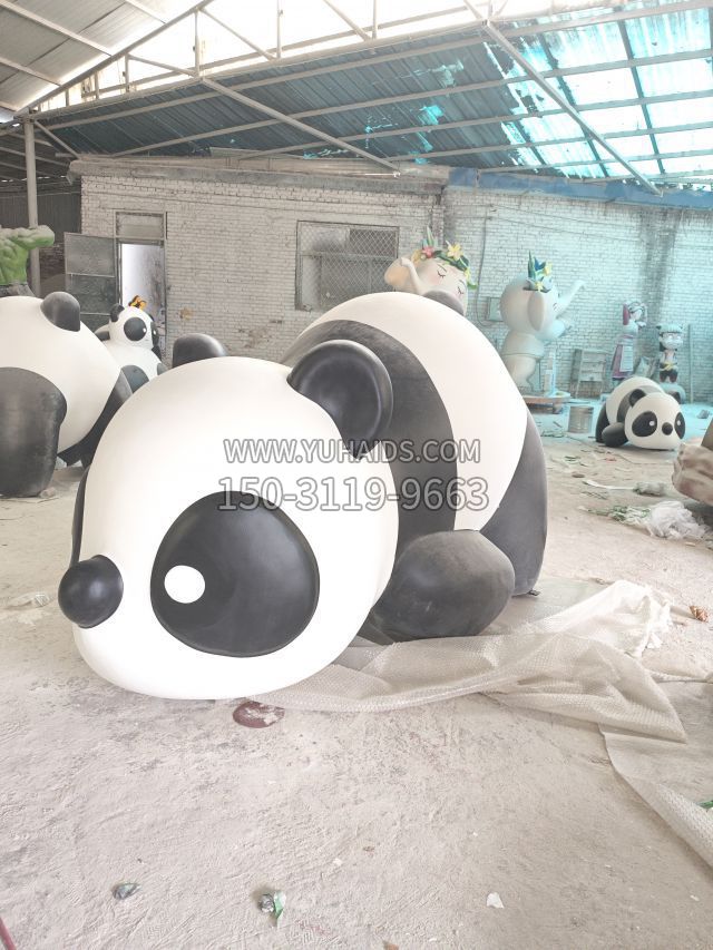 泡雕熊猫 (2)雕塑