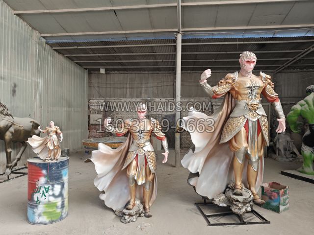 站姿竖棍齐天大圣孙悟空 (19)雕塑