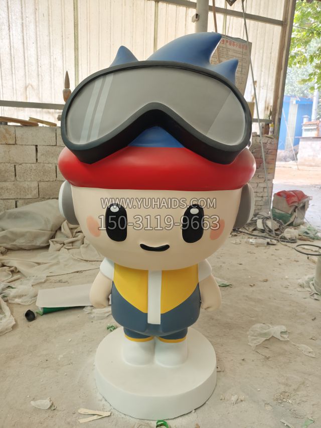 年轻潮人卡通人物 (3)雕塑