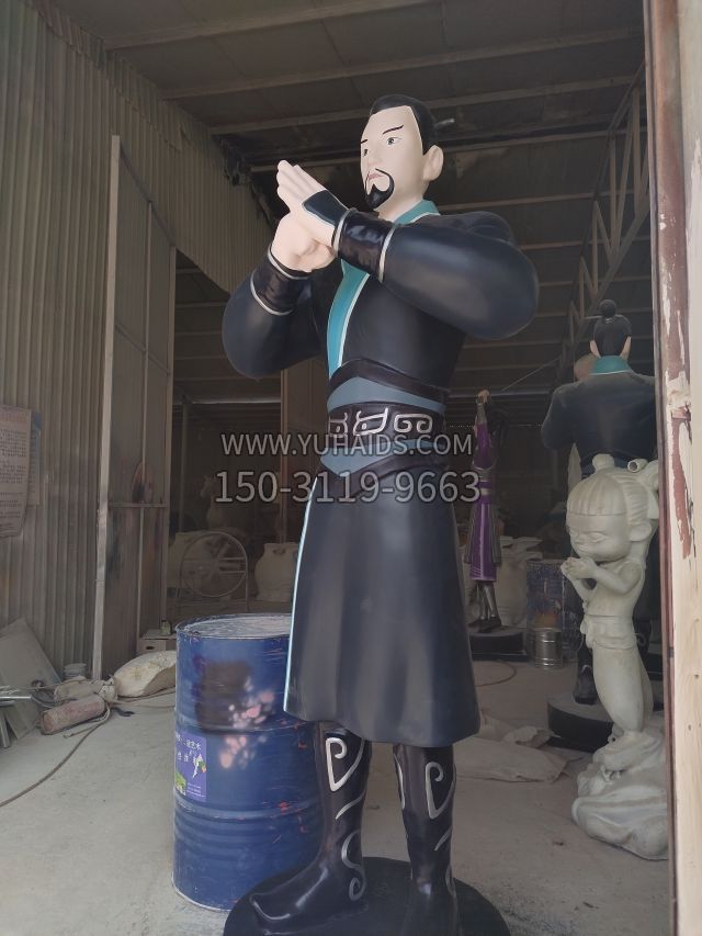 哪吒的父亲李靖雕塑