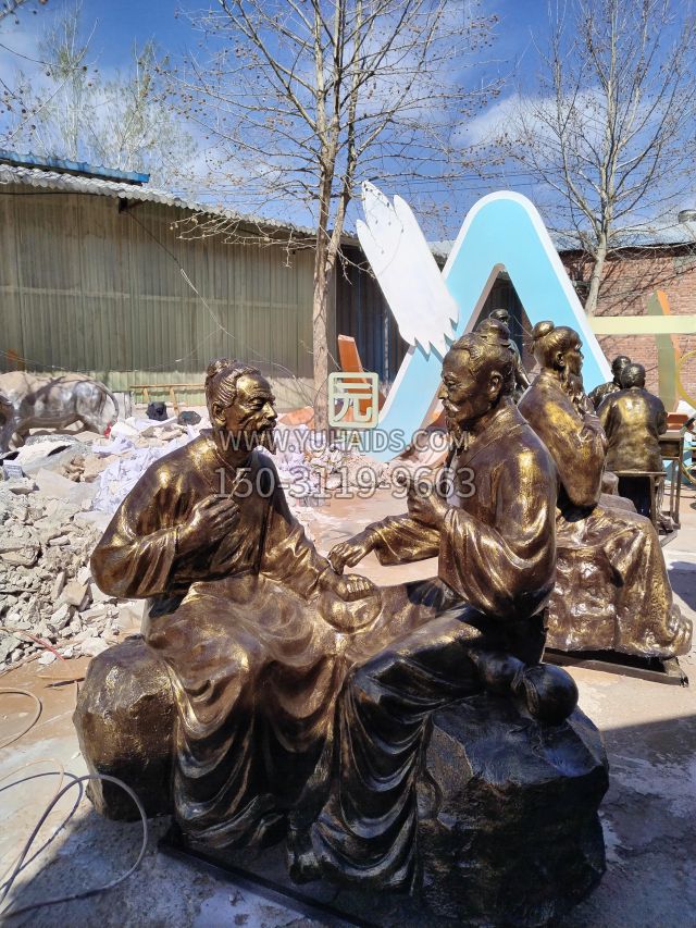 仿铜诊脉 (1)雕塑