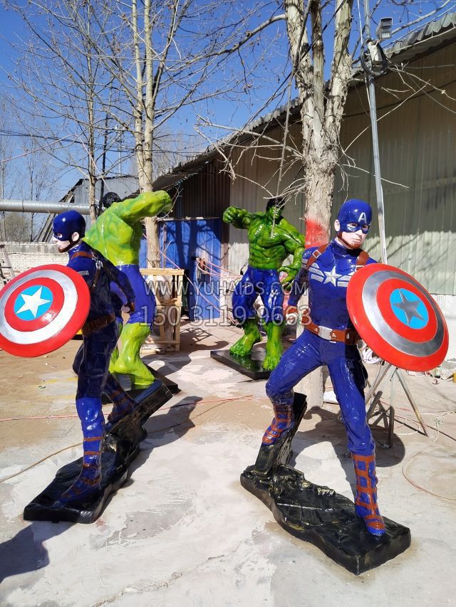 美国队长 (4)雕塑