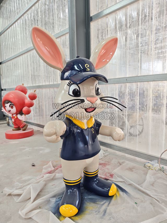 卡通兔子 (3)雕塑