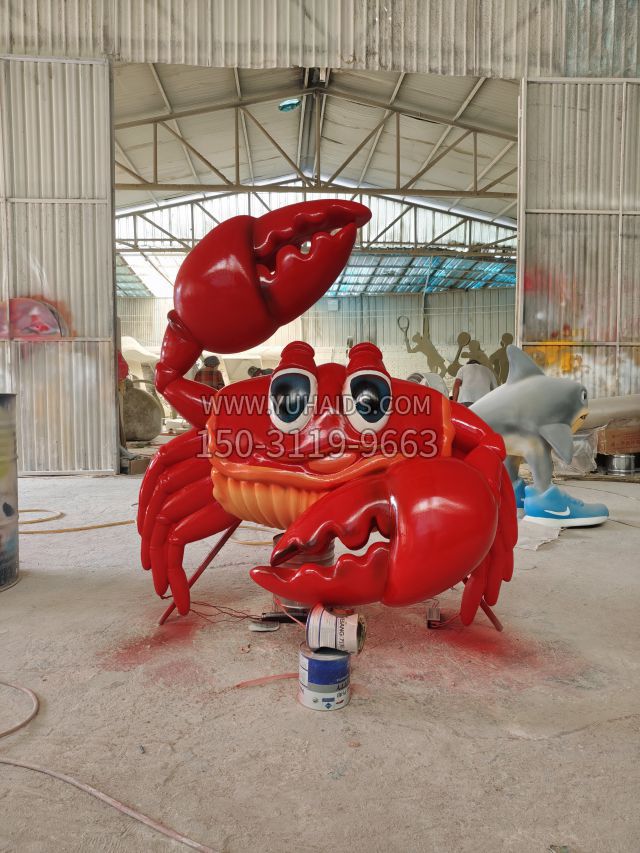 发光螃蟹 (2)雕塑