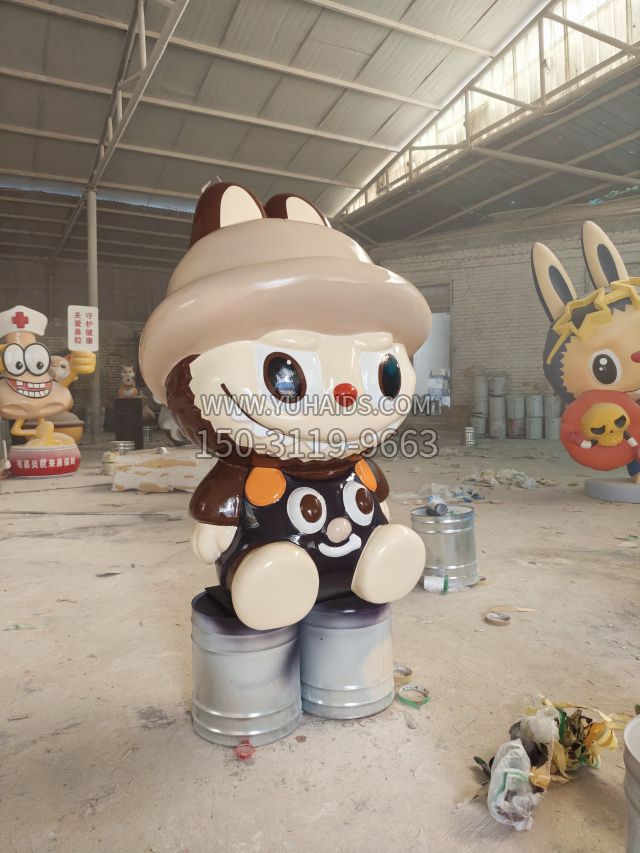 坐地拉布布 (3)雕塑