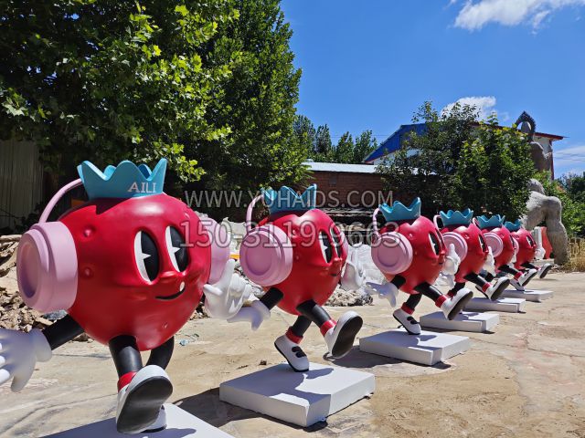 卡通西红柿公仔 (10)雕塑