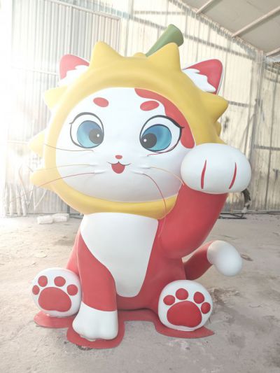 榴莲卡通招财猫咪 (10)