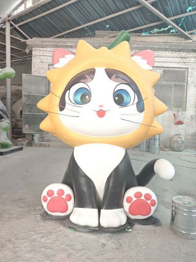 榴莲卡通招财猫咪 (1)