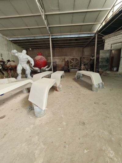 铁艺长条坐凳 (5)