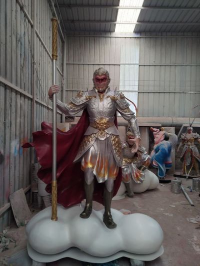 云朵站姿竖棍齐天大圣孙悟空 (6)