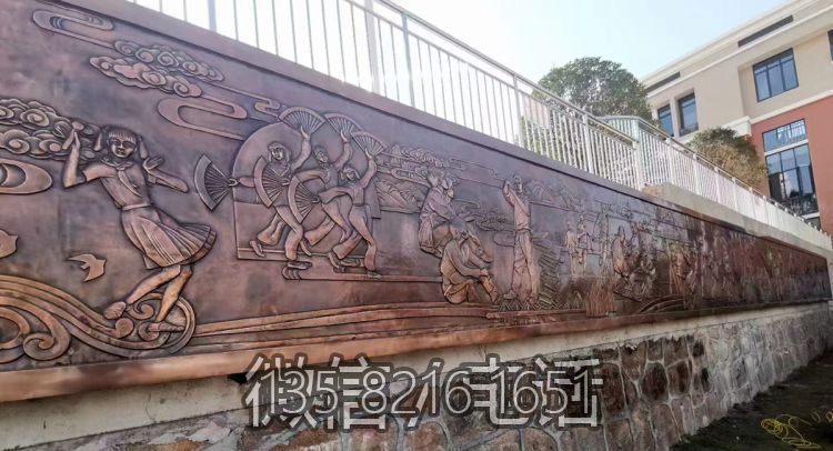 校园文化主题浮雕背景墙