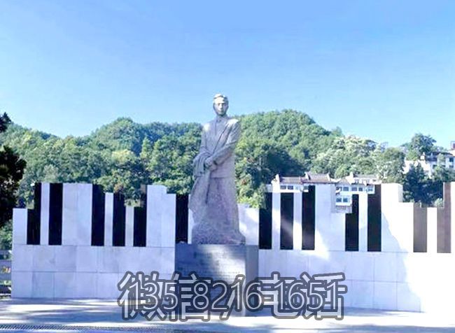 城市广场大理石石雕名人景观聂耳雕塑