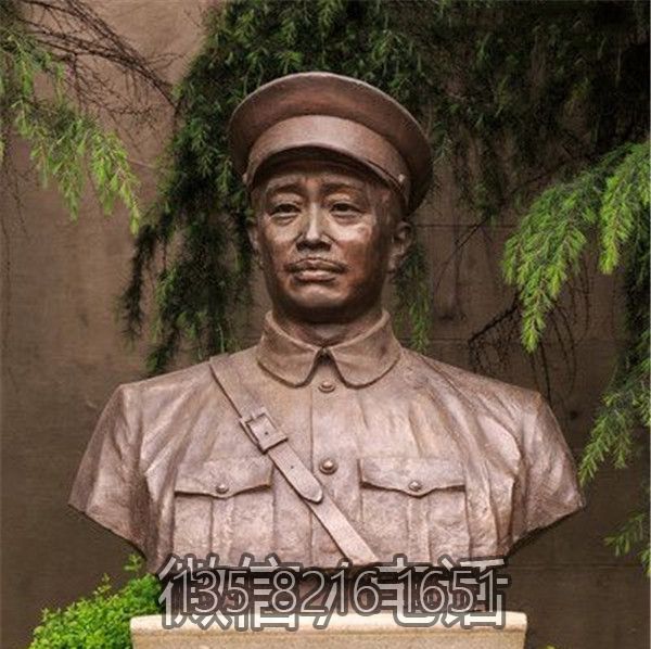 景观户外名人军事家十大元帅贺龙雕塑